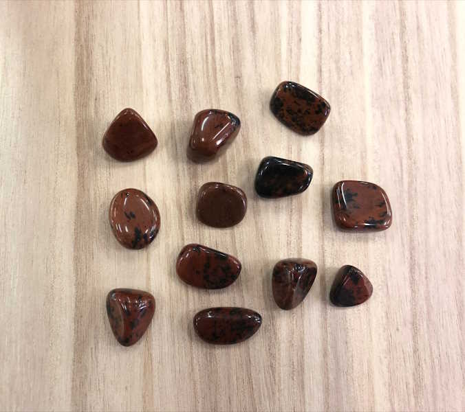 Rodado Obsidiana Caoba 1 cm Aprox